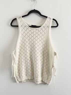 Dynamite Crochet Tank with Side Ties